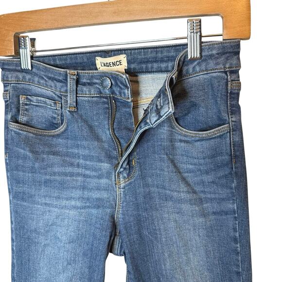 L’AGENCE Margot High Rise Skinny Jeans size 25 - Picture 4 of 7